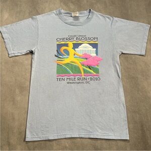 Credit Union 10K Mile Run Promotional 2010 Vintage T Shirt Unisex Size Small